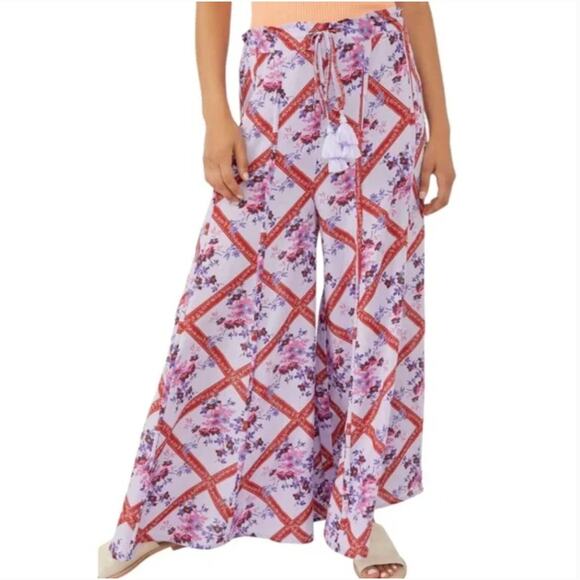 Free People I'm The One Wide Leg Lounge Pants Sz L - Picture 1 of 4